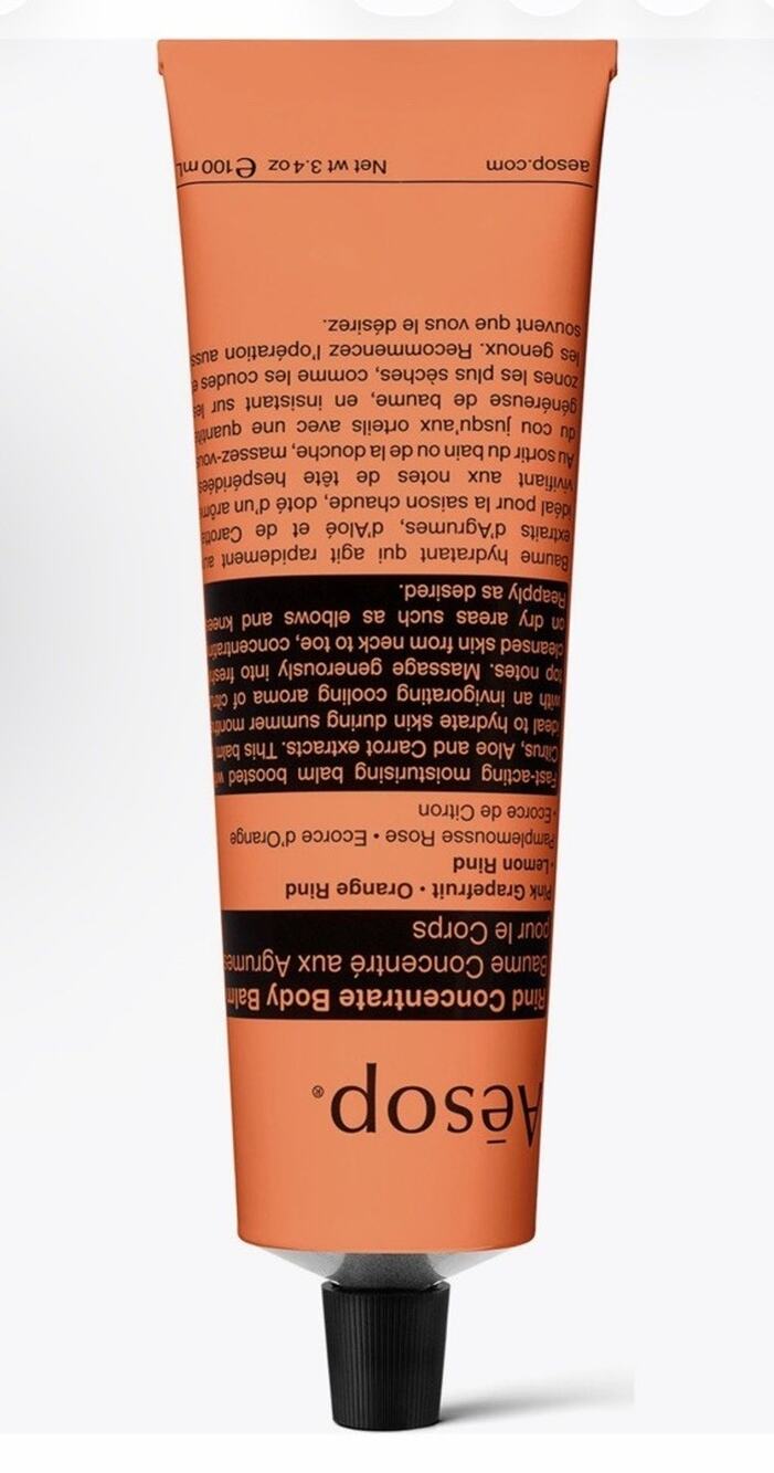 Aesop Rind Concentrate Body Balm 3.4 Oz $51 NEW Sealed